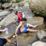 Taipei day trip, Taiwan, river tracing, swimming, summer, wormhole, pingxi